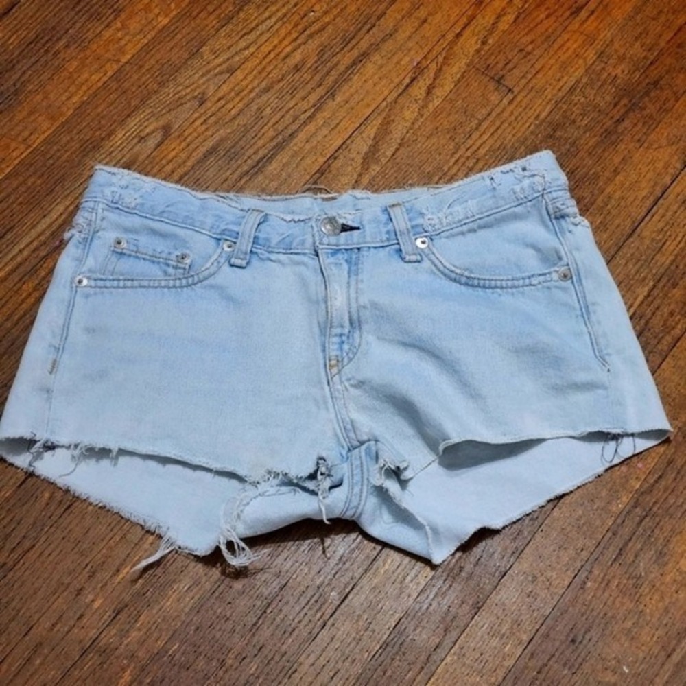 Rag and Bone distressed Jean shorts blue size 25